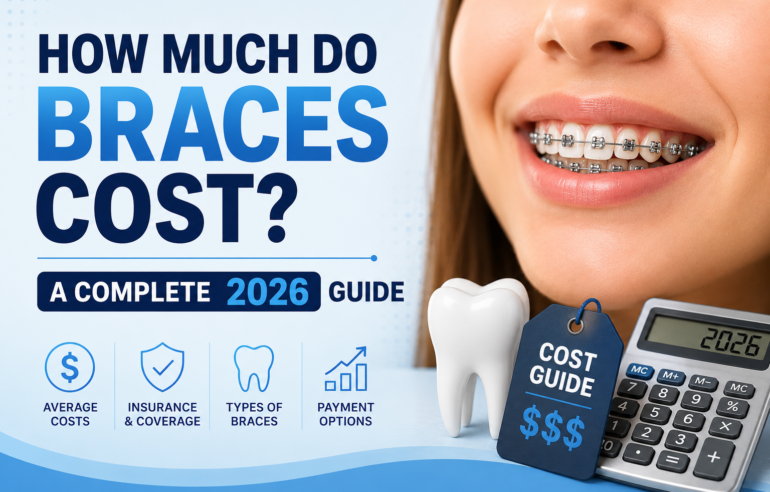 Illustration about the cost of braces in 2026 showing orthodontic treatment pricing and dental consultation.